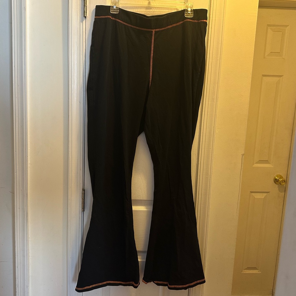 Killstar x Avril Lavigne orange stitch pants